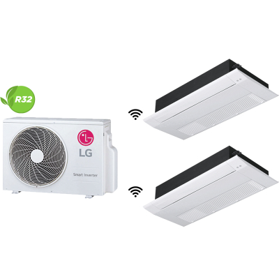 LG Inverter Multi Split Wi-Fi Klima Tek Yön Kaset 12K+12K Btu